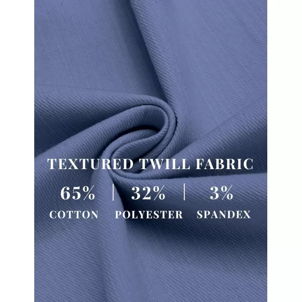 COOFANDY Mens Casual Pants Elastic Waist Drawstring Chino Pants Tapered Cotton Twill Trousers with Pockets