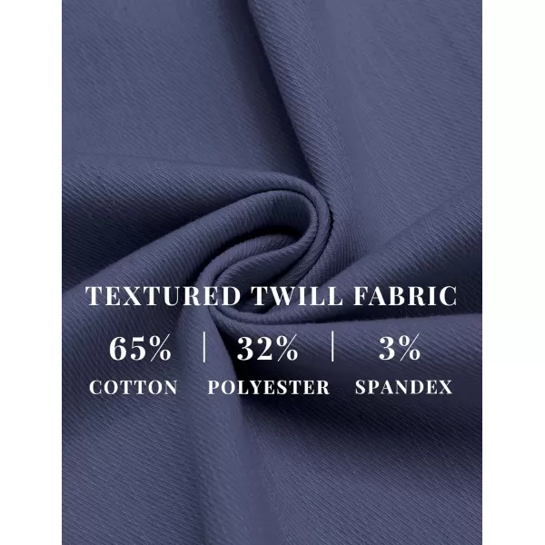 COOFANDY Mens Casual Pants Elastic Waist Drawstring Chino Pants Tapered Cotton Twill Trousers with Pockets