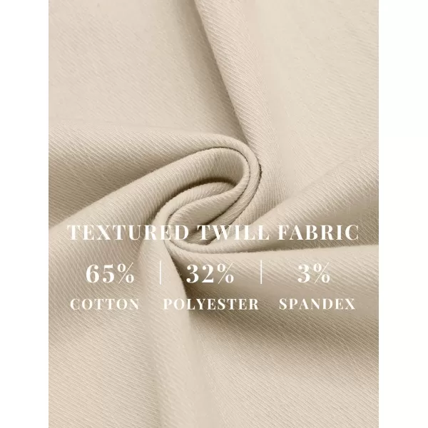 COOFANDY Mens Casual Pants Elastic Waist Drawstring Chino Pants Tapered Cotton Twill Trousers with Pockets