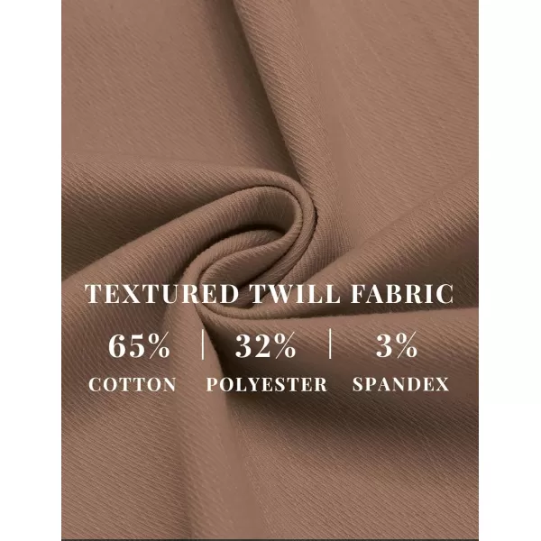 COOFANDY Mens Casual Pants Elastic Waist Drawstring Chino Pants Tapered Cotton Twill Trousers with Pockets