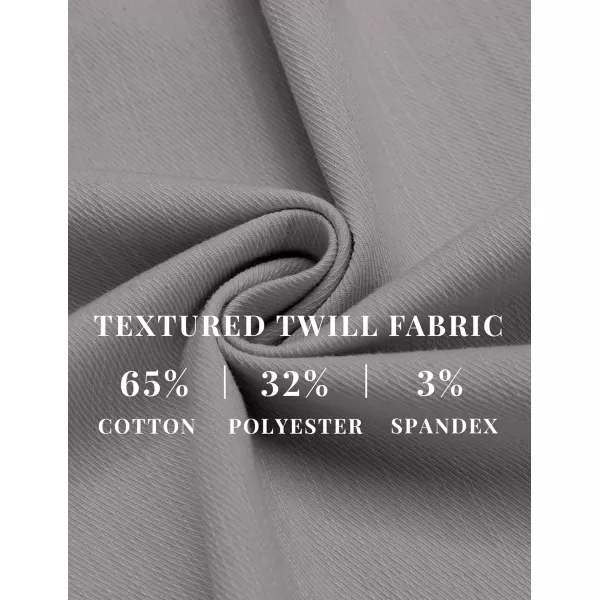 COOFANDY Mens Casual Pants Elastic Waist Drawstring Chino Pants Tapered Cotton Twill Trousers with Pockets