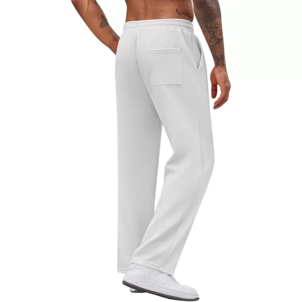 COOFANDY Men's Casual Sweatpants Elastic Waist Drawstring Lounge Pants Straight Leg Trousers with Pockets