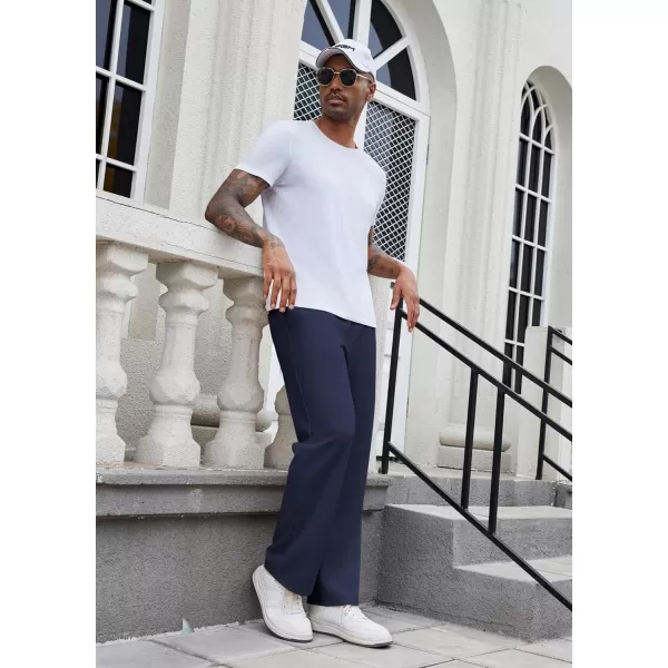 COOFANDY Men's Casual Sweatpants Elastic Waist Drawstring Lounge Pants Straight Leg Trousers with Pockets