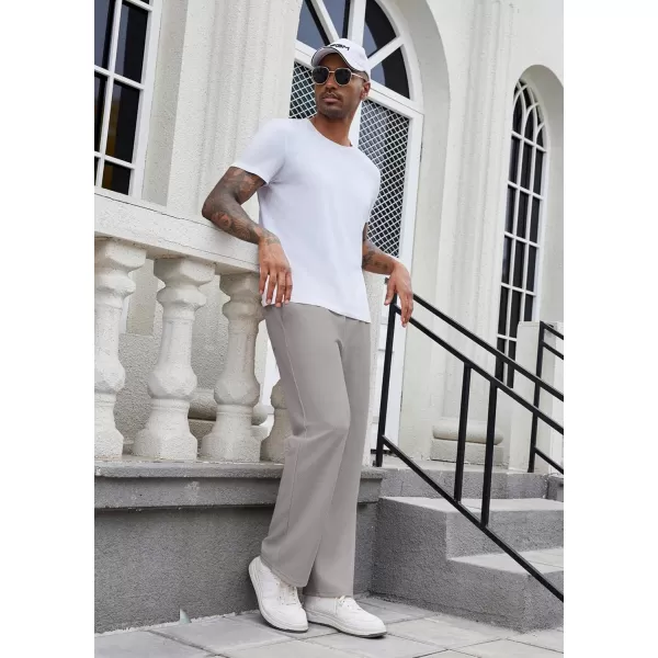 COOFANDY Men's Casual Sweatpants Elastic Waist Drawstring Lounge Pants Straight Leg Trousers with Pockets