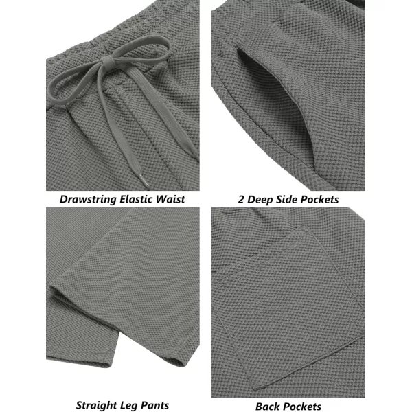 COOFANDY Men's Casual Sweatpants Elastic Waist Drawstring Lounge Pants Straight Leg Trousers with Pockets