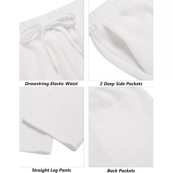 COOFANDY Men's Casual Sweatpants Elastic Waist Drawstring Lounge Pants Straight Leg Trousers with Pockets