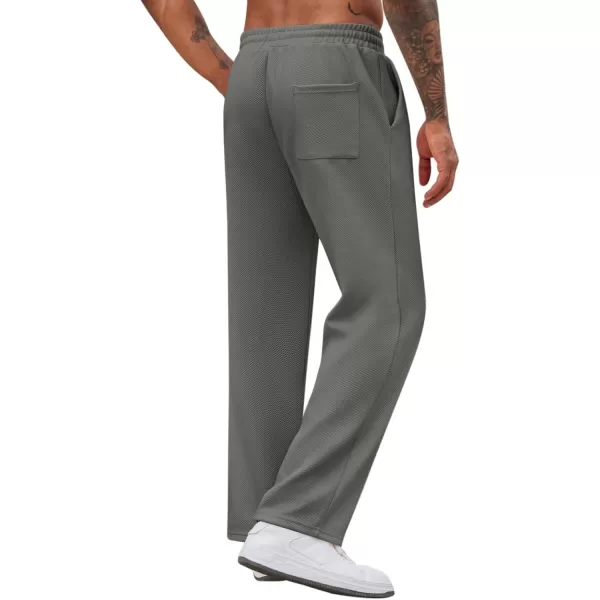 COOFANDY Men's Casual Sweatpants Elastic Waist Drawstring Lounge Pants Straight Leg Trousers with Pockets