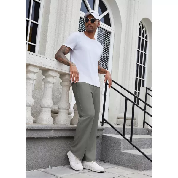 COOFANDY Men's Casual Sweatpants Elastic Waist Drawstring Lounge Pants Straight Leg Trousers with Pockets