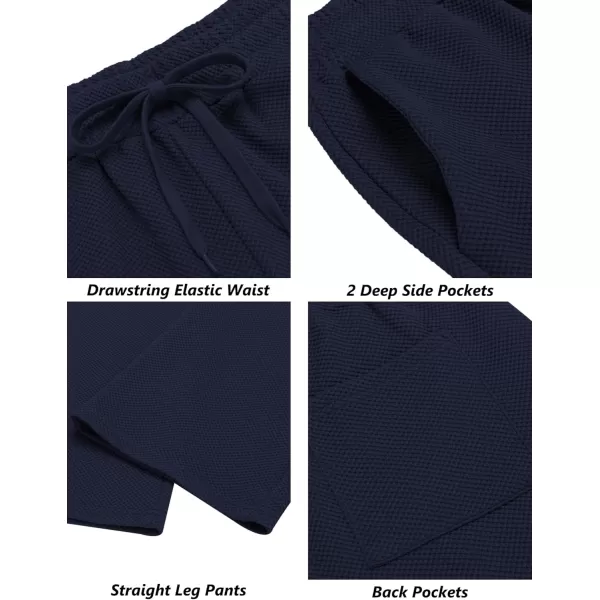 COOFANDY Men's Casual Sweatpants Elastic Waist Drawstring Lounge Pants Straight Leg Trousers with Pockets