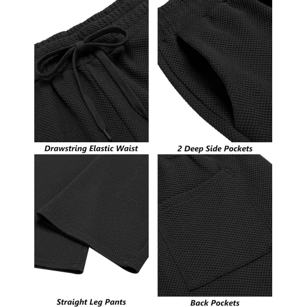 COOFANDY Men's Casual Sweatpants Elastic Waist Drawstring Lounge Pants Straight Leg Trousers with Pockets