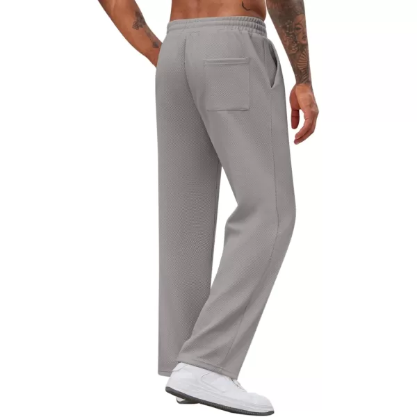COOFANDY Men's Casual Sweatpants Elastic Waist Drawstring Lounge Pants Straight Leg Trousers with Pockets