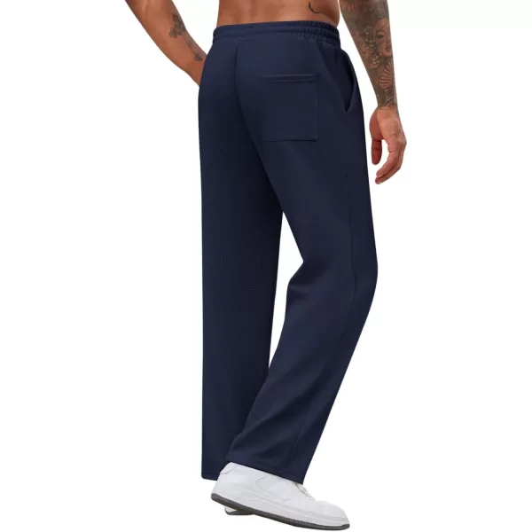 COOFANDY Men's Casual Sweatpants Elastic Waist Drawstring Lounge Pants Straight Leg Trousers with Pockets