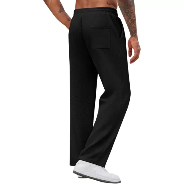 COOFANDY Men's Casual Sweatpants Elastic Waist Drawstring Lounge Pants Straight Leg Trousers with Pockets