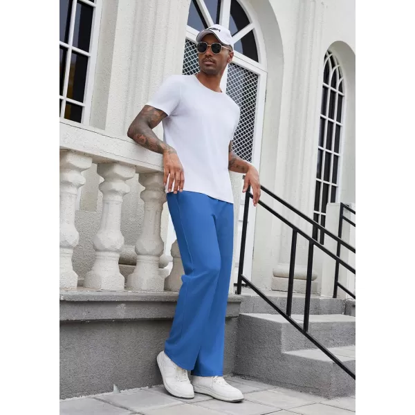 COOFANDY Men's Casual Sweatpants Elastic Waist Drawstring Lounge Pants Straight Leg Trousers with Pockets