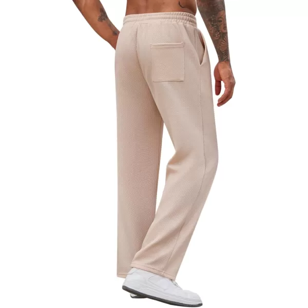COOFANDY Men's Casual Sweatpants Elastic Waist Drawstring Lounge Pants Straight Leg Trousers with Pockets