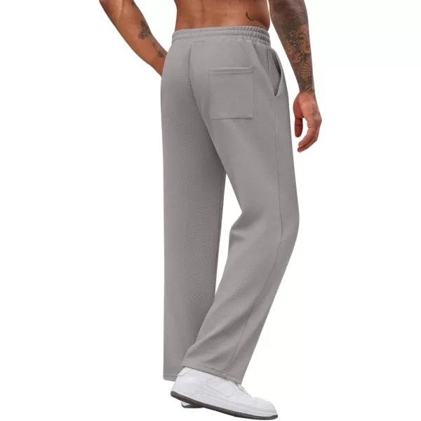 COOFANDY Men's Casual Sweatpants Elastic Waist Drawstring Lounge Pants Straight Leg Trousers with Pockets