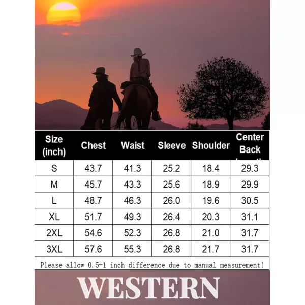 COOFANDY Mens Cowboy Shirt Western Pearl Snap for Men Vintage Button Up Work Shirts A-black