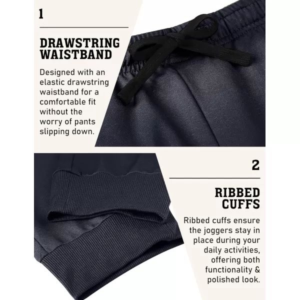 COOFANDY Men's Joggers Drawstring Jogger Sweatpants with Zipper Pockets Lightweight Slim Fit Athletic Track Pants