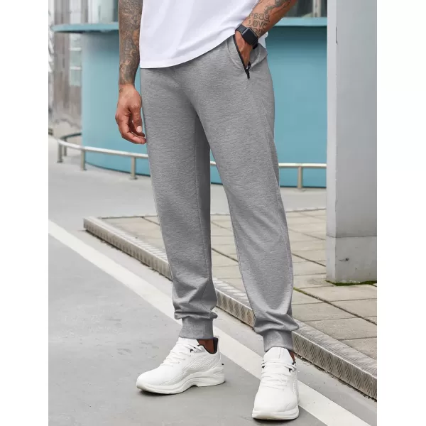 COOFANDY Men's Joggers Drawstring Jogger Sweatpants with Zipper Pockets Lightweight Slim Fit Athletic Track Pants