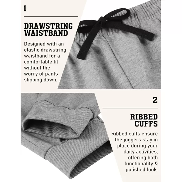 COOFANDY Men's Joggers Drawstring Jogger Sweatpants with Zipper Pockets Lightweight Slim Fit Athletic Track Pants