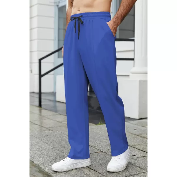 COOFANDY Men's Knit Sweatpants Lightweight Open Bottom Casual Pants Drawstring Jogger Yoga Pants with Pockets