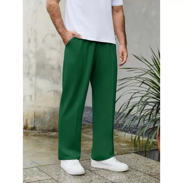 COOFANDY Men's Knit Sweatpants Lightweight Open Bottom Casual Pants Drawstring Jogger Yoga Pants with Pockets
