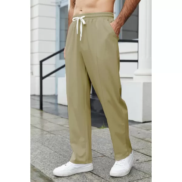 COOFANDY Men's Knit Sweatpants Lightweight Open Bottom Casual Pants Drawstring Jogger Yoga Pants with Pockets