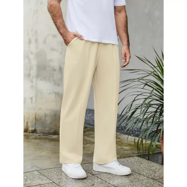 COOFANDY Men's Knit Sweatpants Lightweight Open Bottom Casual Pants Drawstring Jogger Yoga Pants with Pockets