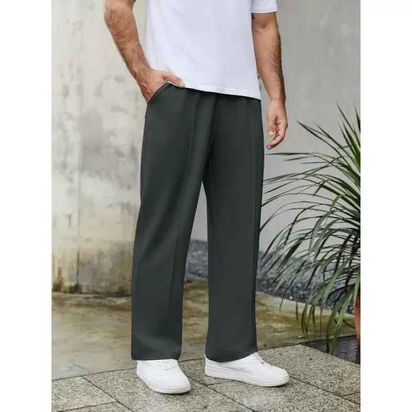 COOFANDY Men's Knit Sweatpants Lightweight Open Bottom Casual Pants Drawstring Jogger Yoga Pants with Pockets
