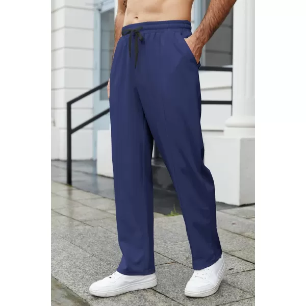 COOFANDY Men's Knit Sweatpants Lightweight Open Bottom Casual Pants Drawstring Jogger Yoga Pants with Pockets