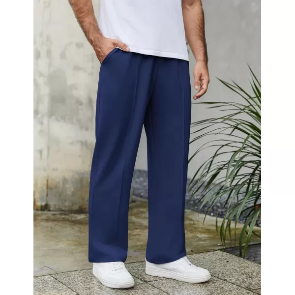 COOFANDY Men's Knit Sweatpants Lightweight Open Bottom Casual Pants Drawstring Jogger Yoga Pants with Pockets