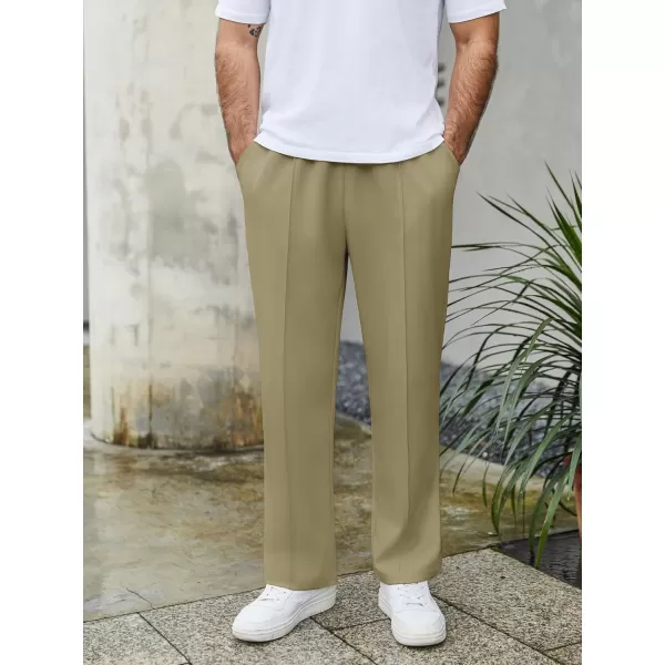 COOFANDY Men's Knit Sweatpants Lightweight Open Bottom Casual Pants Drawstring Jogger Yoga Pants with Pockets