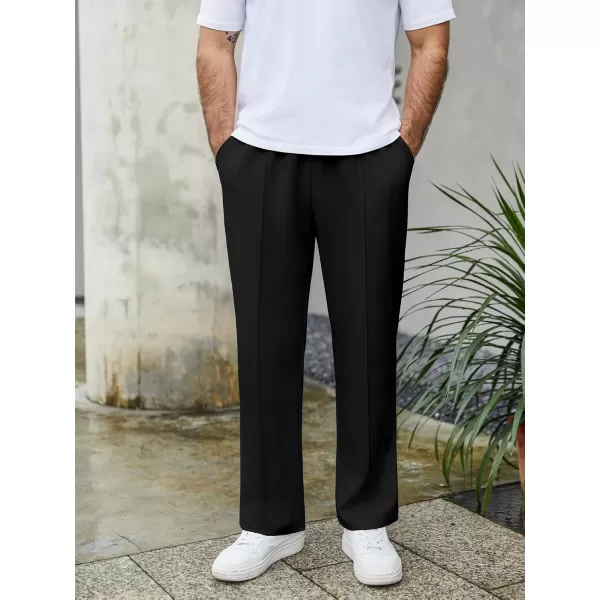 COOFANDY Men's Knit Sweatpants Lightweight Open Bottom Casual Pants Drawstring Jogger Yoga Pants with Pockets