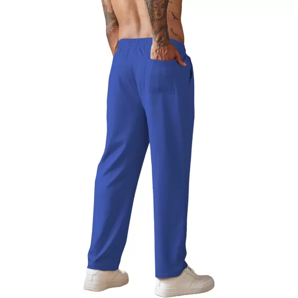 COOFANDY Men's Knit Sweatpants Lightweight Open Bottom Casual Pants Drawstring Jogger Yoga Pants with Pockets
