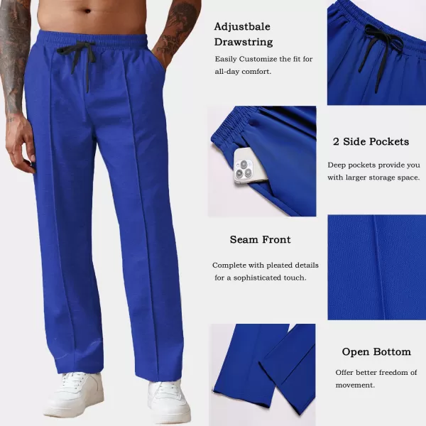 COOFANDY Men's Knit Sweatpants Lightweight Open Bottom Casual Pants Drawstring Jogger Yoga Pants with Pockets
