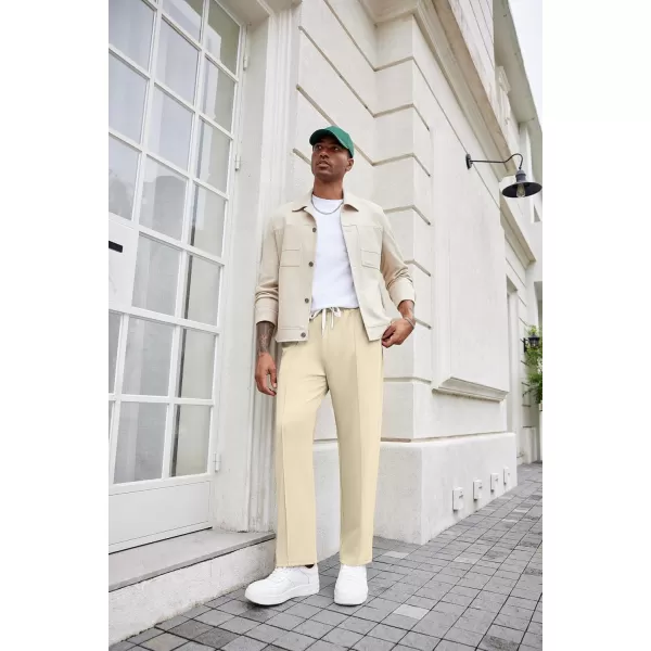 COOFANDY Men's Knit Sweatpants Lightweight Open Bottom Casual Pants Drawstring Jogger Yoga Pants with Pockets