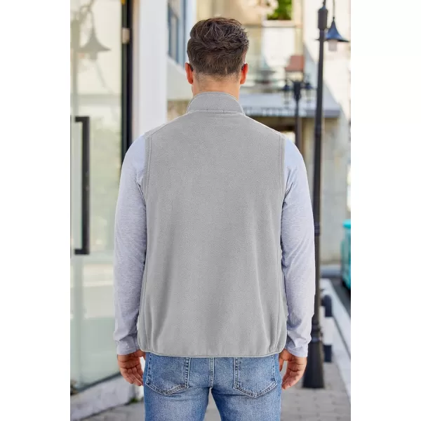 COOFANDY Men's Lightweight Fleece Vest Sleeveless Zip Up Warm Jacket Casual Outerwear Vests With Pockets