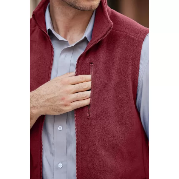 COOFANDY Men's Lightweight Fleece Vest Sleeveless Zip Up Warm Jacket Casual Outerwear Vests With Pockets