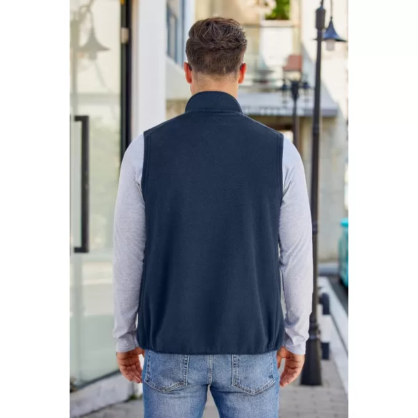 COOFANDY Men's Lightweight Fleece Vest Sleeveless Zip Up Warm Jacket Casual Outerwear Vests With Pockets