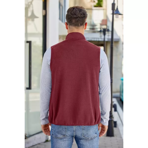 COOFANDY Men's Lightweight Fleece Vest Sleeveless Zip Up Warm Jacket Casual Outerwear Vests With Pockets