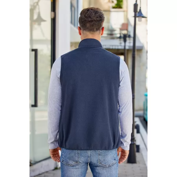 COOFANDY Men's Lightweight Fleece Vest Sleeveless Zip Up Warm Jacket Casual Outerwear Vests With Pockets