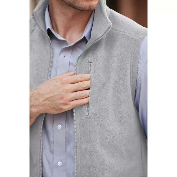 COOFANDY Men's Lightweight Fleece Vest Sleeveless Zip Up Warm Jacket Casual Outerwear Vests With Pockets