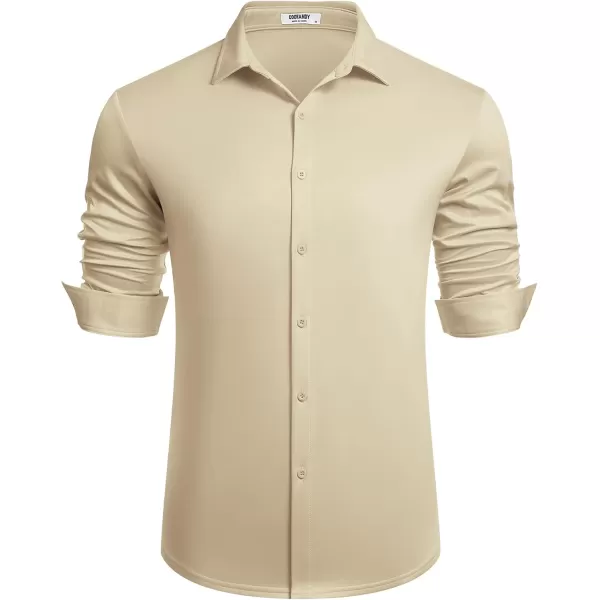 COOFANDY Men's Long Sleeve Wrinkle Free Shirts Button Down Casual Stretch Dress Shirt