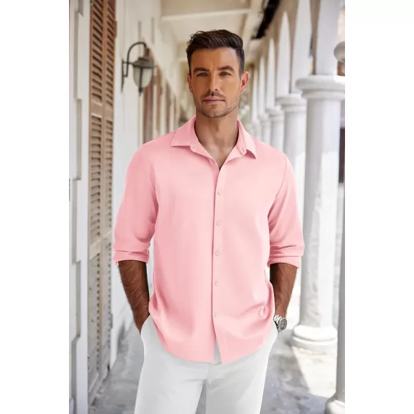 COOFANDY Men's Long Sleeve Wrinkle Free Shirts Button Down Casual Stretch Dress Shirt