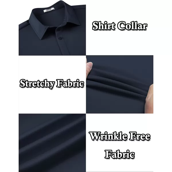 COOFANDY Men's Long Sleeve Wrinkle Free Shirts Button Down Casual Stretch Dress Shirt