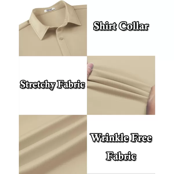COOFANDY Men's Long Sleeve Wrinkle Free Shirts Button Down Casual Stretch Dress Shirt