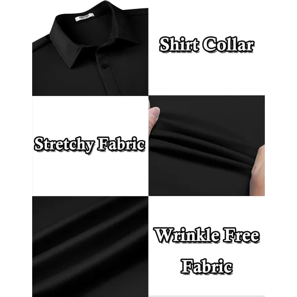 COOFANDY Men's Long Sleeve Wrinkle Free Shirts Button Down Casual Stretch Dress Shirt