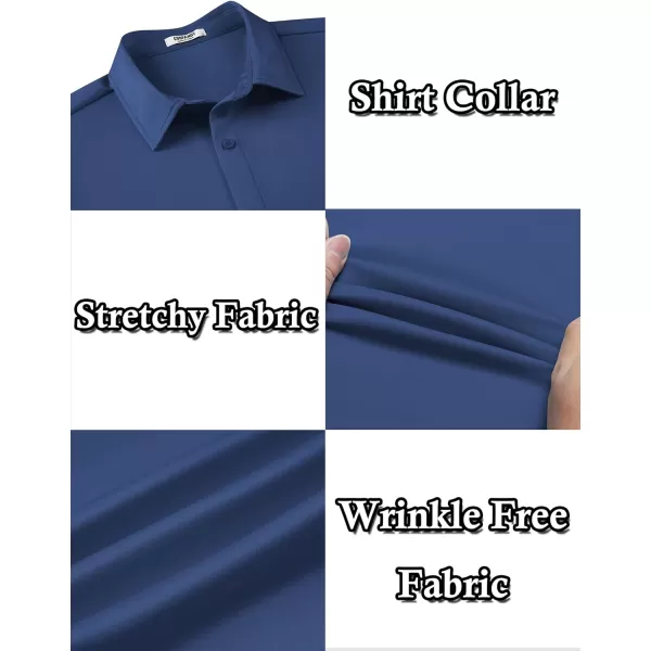 COOFANDY Men's Long Sleeve Wrinkle Free Shirts Button Down Casual Stretch Dress Shirt