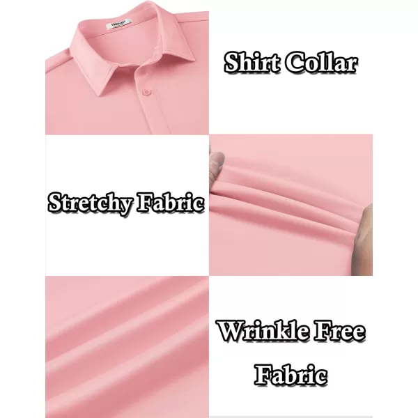 COOFANDY Men's Long Sleeve Wrinkle Free Shirts Button Down Casual Stretch Dress Shirt