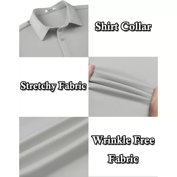 COOFANDY Men's Long Sleeve Wrinkle Free Shirts Button Down Casual Stretch Dress Shirt